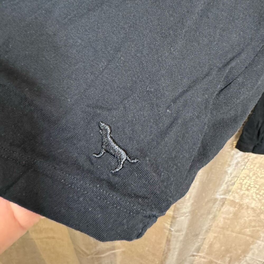 PINK Victorias Secret Super Soft Black Criss Cross Long Sleeve Top Large - Picture 3 of 4